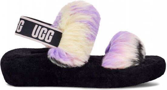 Ugg Oh Yeah Slide Dames Slippers en Sandalen Purple Leer Foot Locker - Foto 2