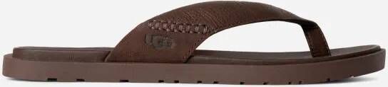UGG Teenslippers Heren M Seaside Ii Flip Leer Bruin
