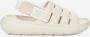 Ugg IJs Rubber Sandaal met Logo Detail Beige Dames - Thumbnail 4