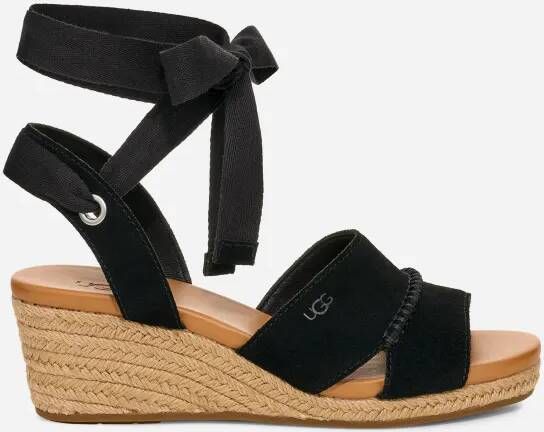 Ugg Taia Ankle Wrap-sandaal voor dames in Black