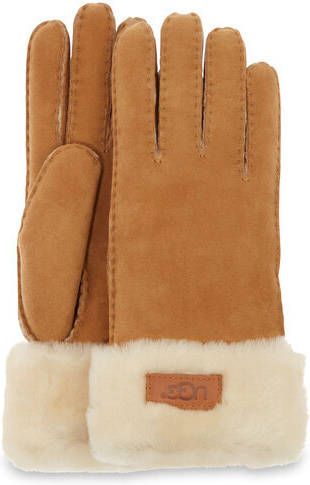 Ugg Turn Cuff Handschoenen voor Dames in Chestnut | Shearling