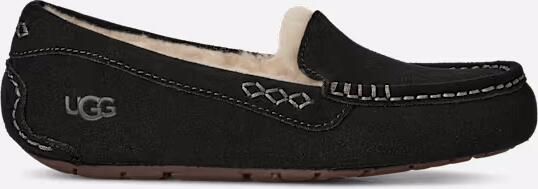 UGG Pantoffels Dames Sloffen Instappers Suède Harde zool Dichte hiel 1106878 Zwart - Foto 9