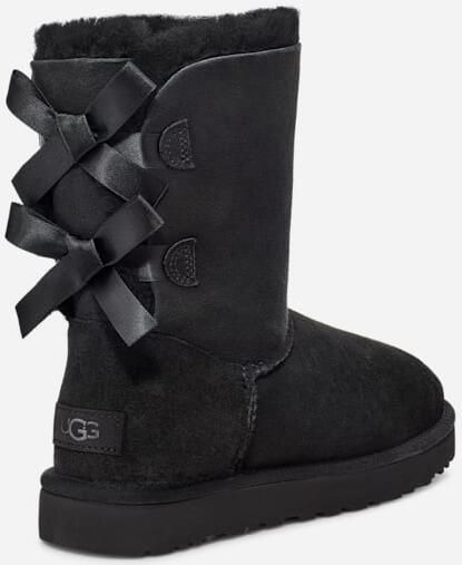Ugg Dameslaarzen van omgekeerd schapenleer en suède voor herfst winter Black Dames - Foto 15