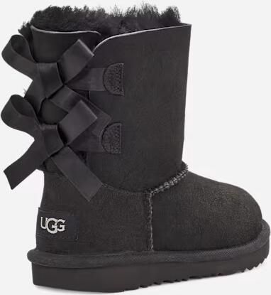 Ugg Short Bailey Bow II laarzen voor Grote Kinderen in Black Shearling - Foto 3