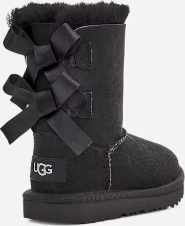 Ugg Short Bailey Bow II laarzen voor Grote Kinderen in Black Shearling - Foto 5