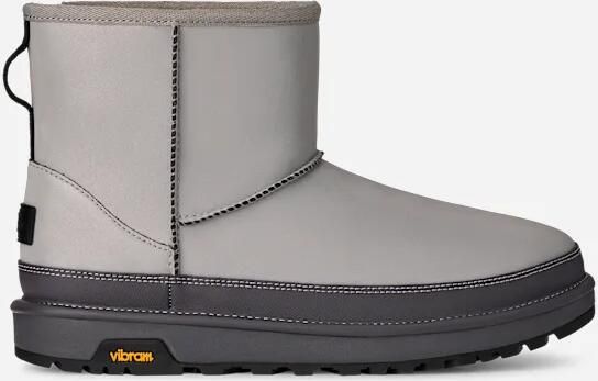 Ugg Classic Mini Reflective-laars in Silver Reflective
