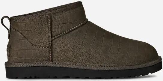 Ugg Classic Ultra Mini Embossed laars in Dense Smoke