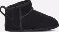 Ugg Classic Ultra Mini-laarsje voor Grote Kinderen in Black Suede - Zwart