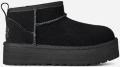 Ugg Classic Ultra Mini Platform voor kinderen in Black Suede - Zwart