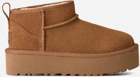 Ugg Classic Ultra Mini Platform voor kinderen in Brown Suede