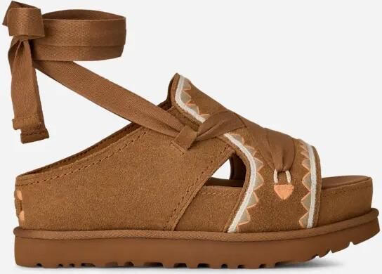 Ugg Goldenstar Hi Artistitch-sandaal in Brown