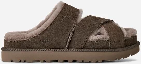 Ugg Greenport Cross Strap-slipper in Dense Smoke