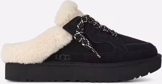 Ugg Lowmel Mule-sneaker in Black Wol Polyester