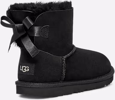 Ugg Mini Bailey Bow II laars voor Grote Kinderen in Black Leder - Foto 6