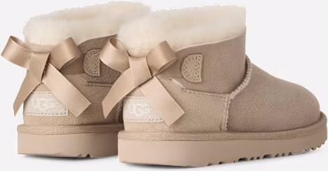 Ugg Ultra Mini Bailey Bow-laars in Beige