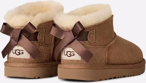Ugg Ultra Mini Bailey Bow-laars in Brown