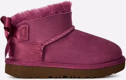 Ugg Ultra Mini Bailey Bow-laars in Dark Winterberry
