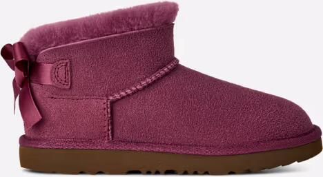 Ugg Ultra Mini Bailey Bow-laars in Dark Winterberry