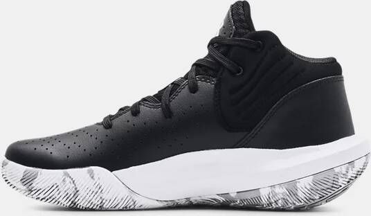 Under Armour Basketbalschoenen Grade School Jet '21 Zwart Wit Wit 35.5