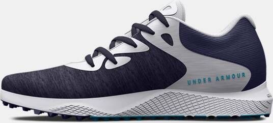 Under Armour Damesgolfschoenen Charged Breathe 2 Knit Spikeless Midnight Marineblauw Midnight Marineblauw Wit 41