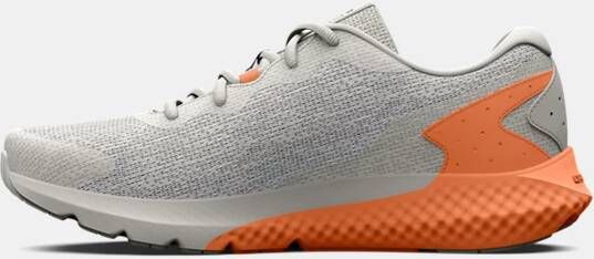 Under Armour Dameshardloopschoenen Charged Rogue 3 Knit Grijs Mist Oranje Tropic Downpour Grijs 41