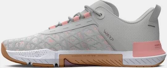 Under Armour Damestrainingsschoenen TriBase™ Reign 5 Wit Clay Roze Fizz Misty Purper 38.5