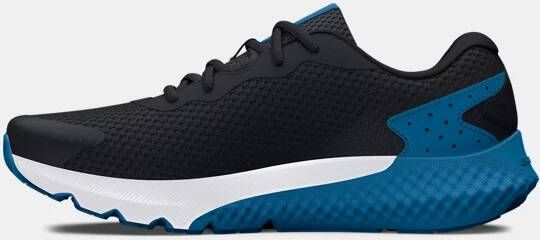Under Armour Jongenshardloopschoenen Pre-School Rogue 3 AL Zwart Cosmic Blauw Oranje Blast 30
