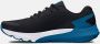 Under Armour Jongenshardloopschoenen Pre-School Rogue 3 AL Zwart Cosmic Blauw Oranje Blast 27.5 - Thumbnail 2