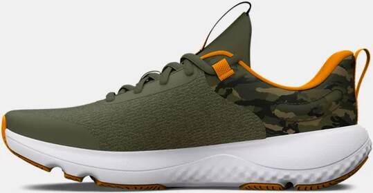 Under Armour Jongensschoenen Grade School Charged Revitalize 2 Printed Sportstyle Marine OD Groente Formula Oranje Formula Oranje 35.5