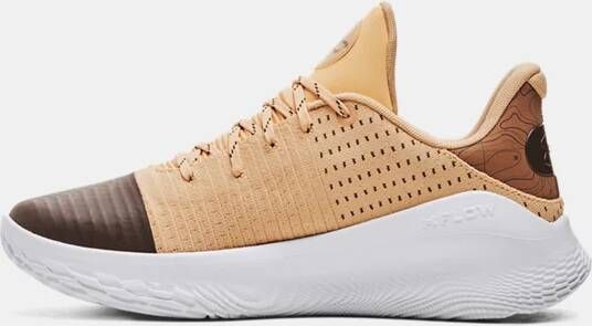 Under Armour Uniseks basketbalschoenen Curry 4 Low FloTro 'Curry Camp' Mesa Geel Cleveland Bruin Mesa Geel 40.5