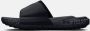 Under Armour Uniseks slippers Project Rock 3 Zwart Zwart Pitch Grijs 42.5 - Thumbnail 2