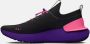 Under Armour Unisex hardloopschoenen HOVR™ 3 SE Storm Zwart Metro Purper Roze Punk 36.5 - Thumbnail 3