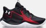 Under Armour Basketbalschoenen Grade School Jet '23 Zwart Rood Wit 38.5 - Thumbnail 2