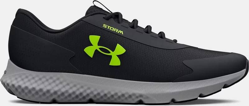 Under Armour Herenhardloopschoenen Charged Rogue 3 Storm Zwart Jet Grijs Lime Surge 44.5