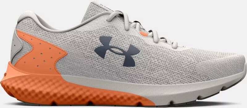 Under Armour Dameshardloopschoenen Charged Rogue 3 Knit Grijs Mist Oranje Tropic Downpour Grijs 41