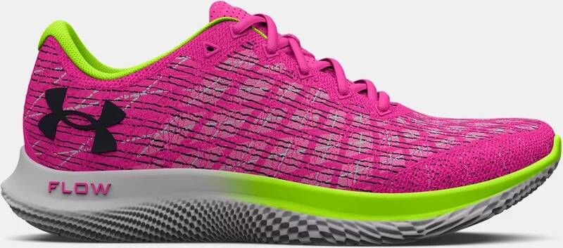Under Armour Dameshardloopschoenen Flow Velociti Wind 2 Rebel Roze Mod Grijs Zwart 38.5