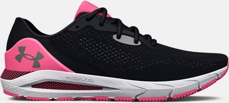 Under Armour Dameshardloopschoenen HOVR™ Sonic 5 Zwart Roze Punk Metalen Pewter 42