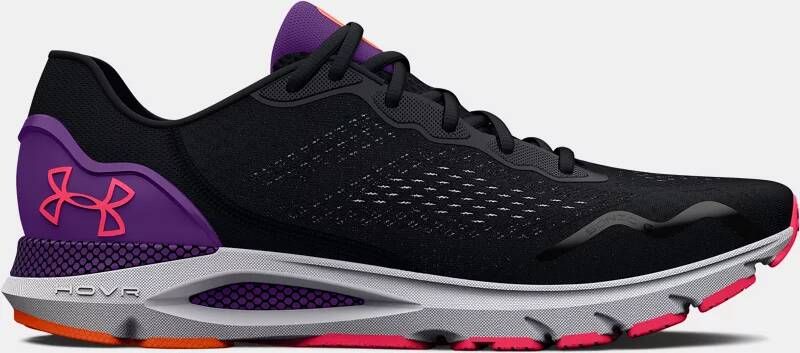 Under Armour Dameshardloopschoenen HOVR™ Sonic 6 Zwart Galaxy Purper Roze Shock 36.5