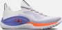 Under Armour Damestrainingsschoenen Flow Dynamic Wit Baja Blauw Oranje Blast 38.5 - Thumbnail 1