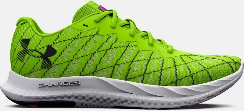 Under Armour Herenhardloopschoenen Charged Breeze 2 Lime Surge Zwart Zwart 45.5