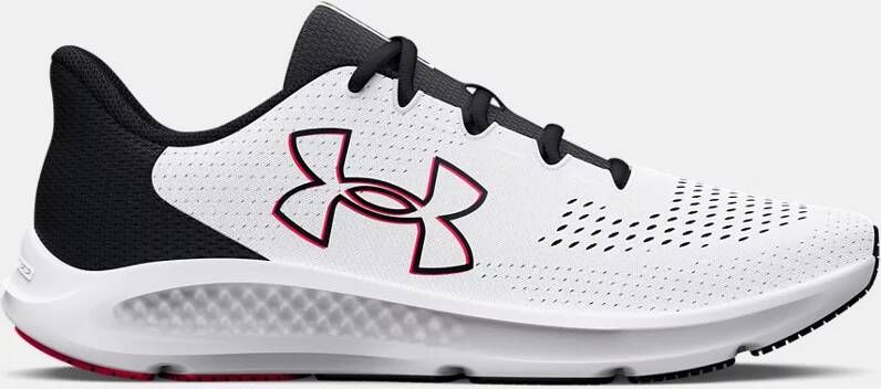Under Armour Herenhardloopschoenen Charged Pursuit 3 Big Logo Wit Zwart Rood 45.5