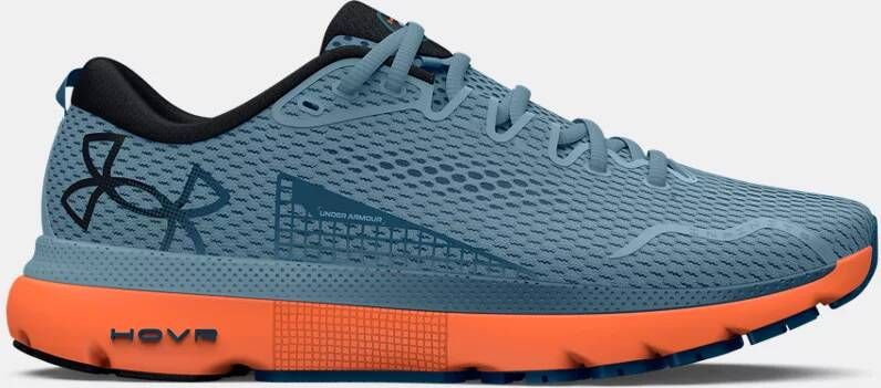 Under Armour Herenhardloopschoenen HOVR™ Infinite 5 Blauw Granite Dark Tangerine Varsity Blauw 45.5