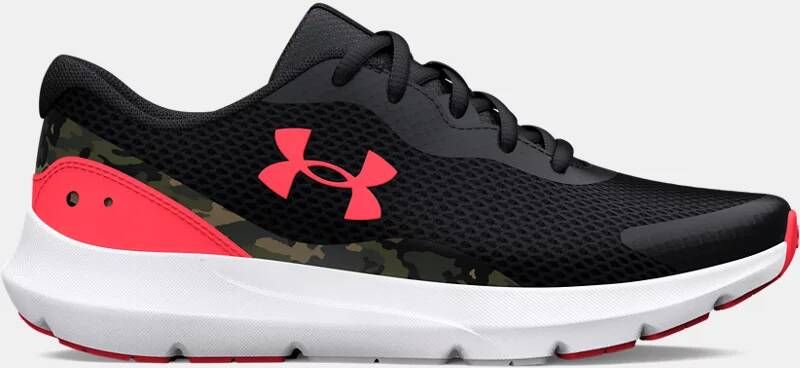 Under Armour Jongenshardloopschoenen Grade School Surge 3 met print Zwart Zwart Beta 37.5
