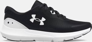 Under Armour Jongenshardloopschoenen Grade School Surge 3 Zwart Wit Wit 35.5