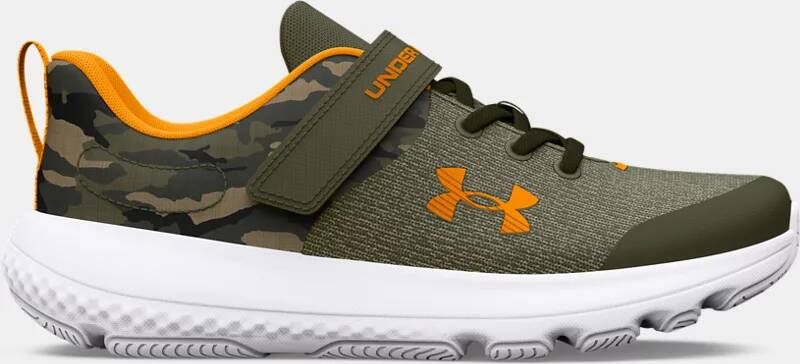 Under Armour Jongensschoenen Pre-School Revitalize Printed AC Sportstyle Marine OD Groente Formula Oranje Formula Oranje 27.5