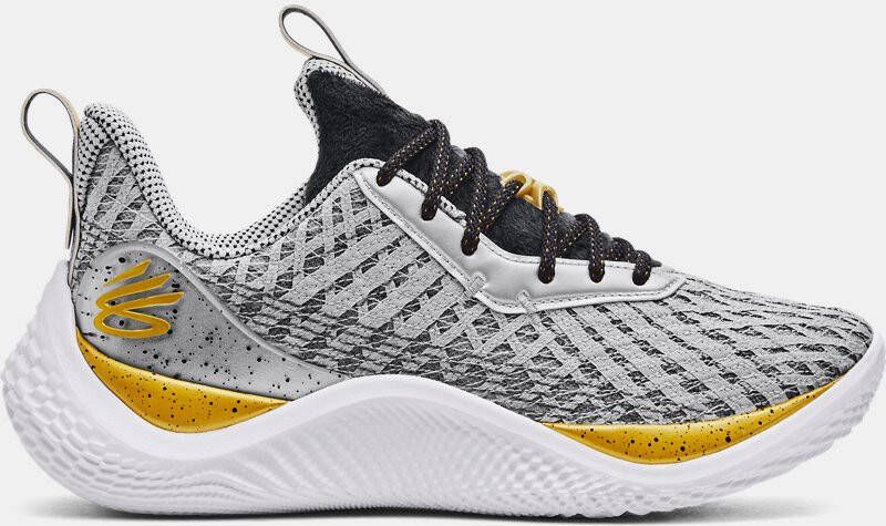 Under Armour Uniseks basketbalschoenen Curry Flow 10 'Father To Son' Mod Grijs Zwart Metalen Goud 40.5