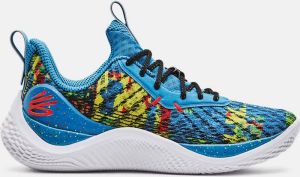 Under Armour Curry 10 Spk Capri Yellow Ray Bolt Red Schoenmaat 42 1 2 Basketball Performance Mid 3025622 300