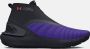 Under Armour Unisex hardloopschoenen HOVR™ Phantom 3 SE Warm Electric Purper Zwart Zwart 44.5 - Thumbnail 1
