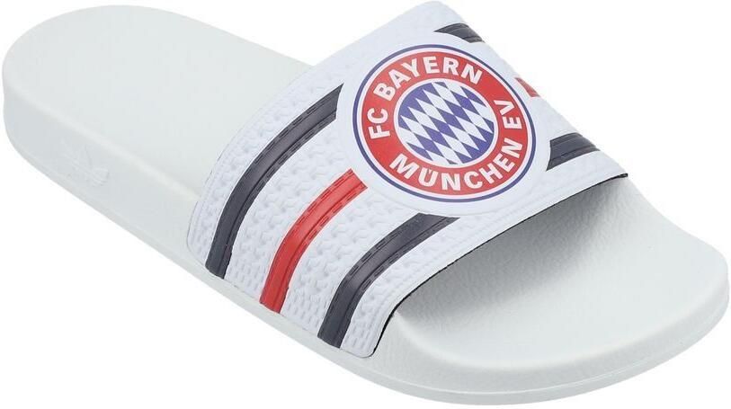 Adidas Bayern München Badslippers Trefoil Wit Better Scarlet Navy