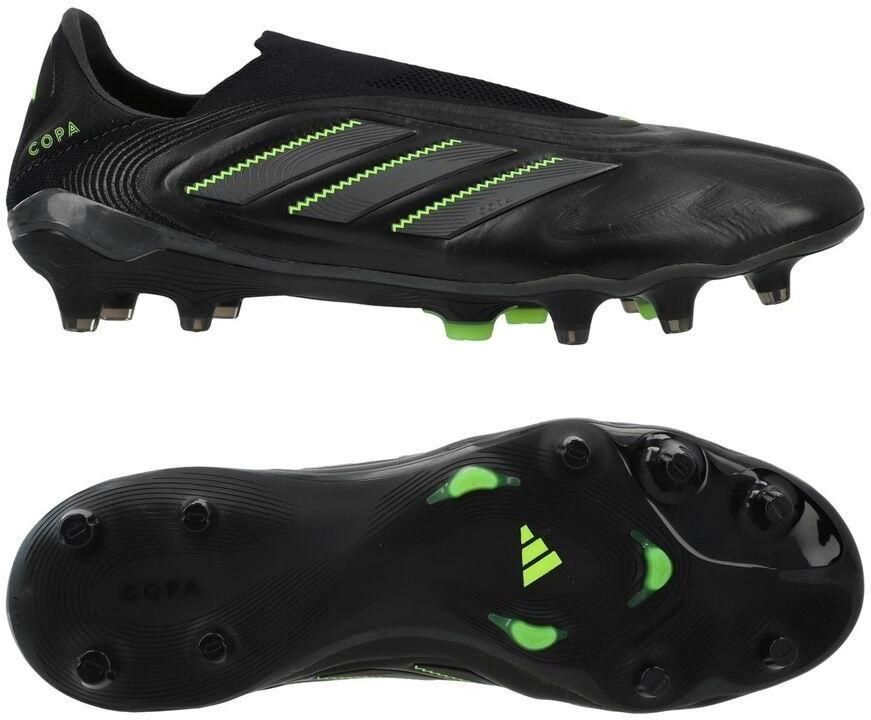 Adidas Copa Pure Elite III Laceless FG Electric Stealth Zwart Grijs Lucid Lemon - Foto 5